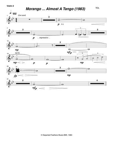 Morango ... almost a tango (1983) violin 2