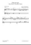 Clair de Lune in C Key - Easy Piano Solo
