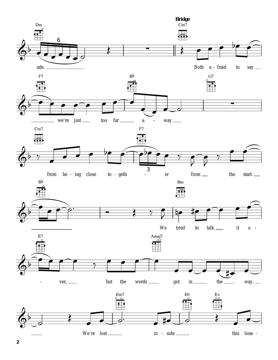 This Masquerade by The Carpenters Ukulele - Digital Sheet Music page 2