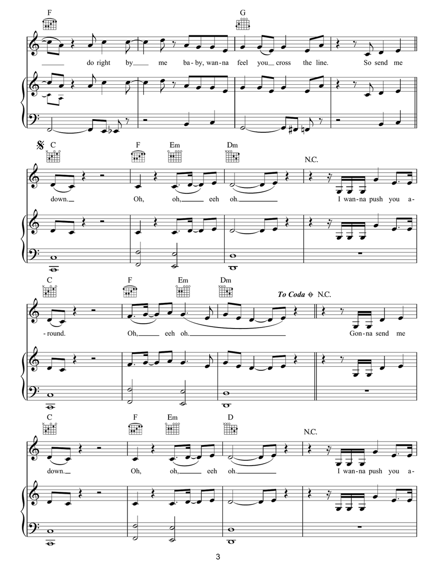 Send Me Down Send Me Down Acoustic Guitar scores gallery preview page 3
