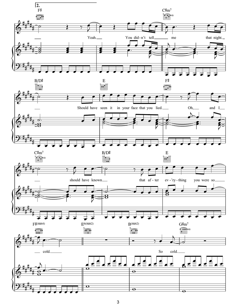 You Didn't Tell Me You Didn't Tell Me Acoustic Guitar scores gallery preview page 3