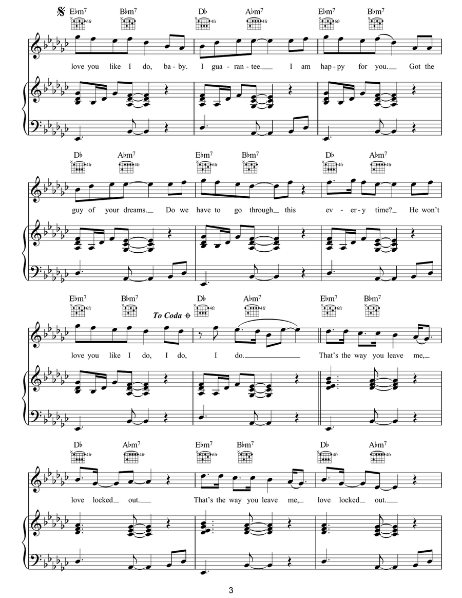 Love Locked Out Love Locked Out Acoustic Guitar scores gallery preview page 3