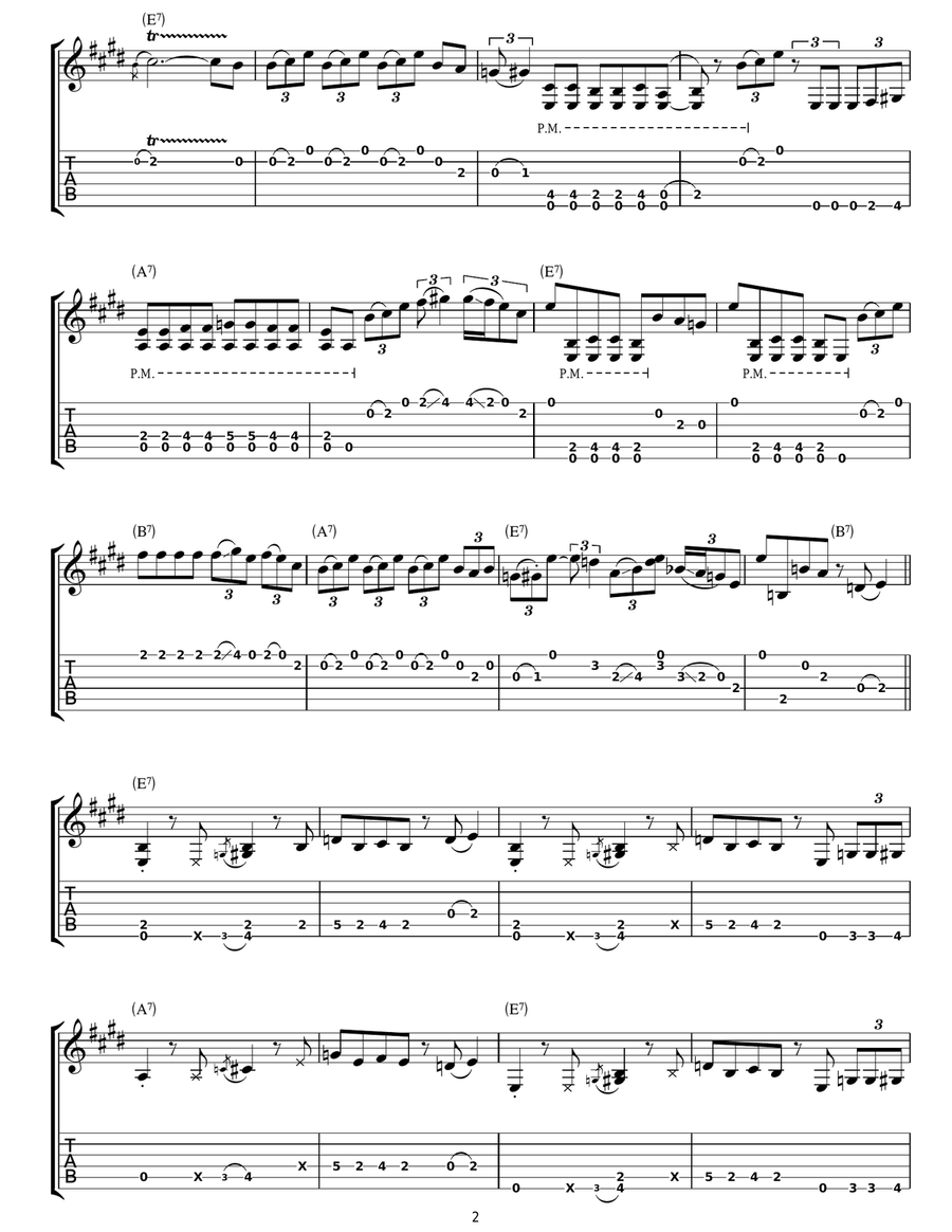 Hide Away Hide Away Electric Guitar scores gallery preview page 2
