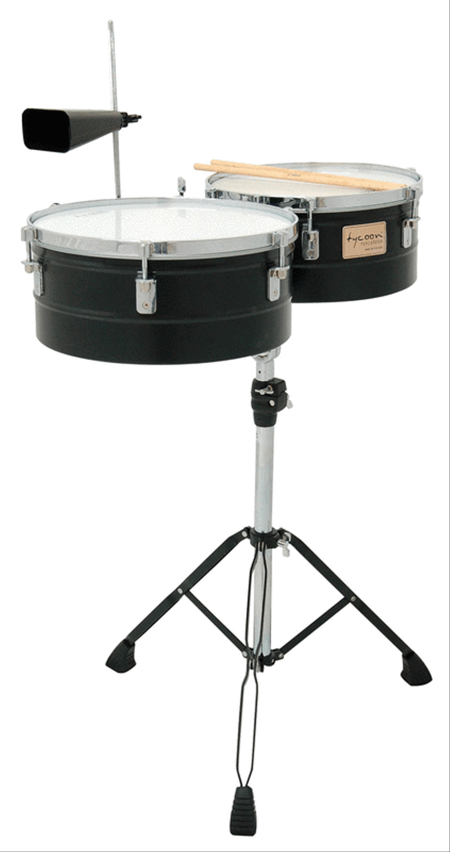 Black Powder-Coated Shell Timbales Drums & Percussion Instruments scores gallery preview page 1