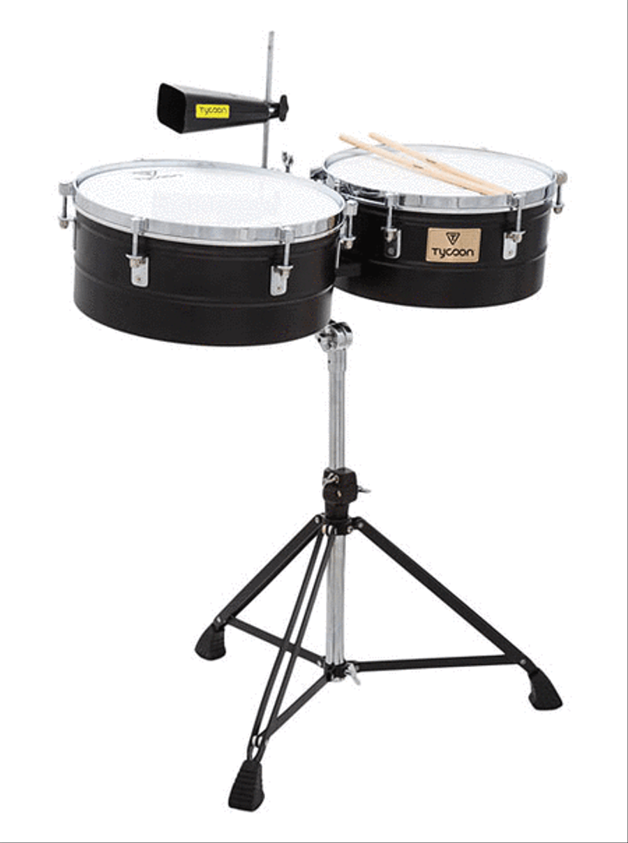 Black Powder-Coated Shell Timbales Drums & Percussion Instruments scores gallery preview page 2