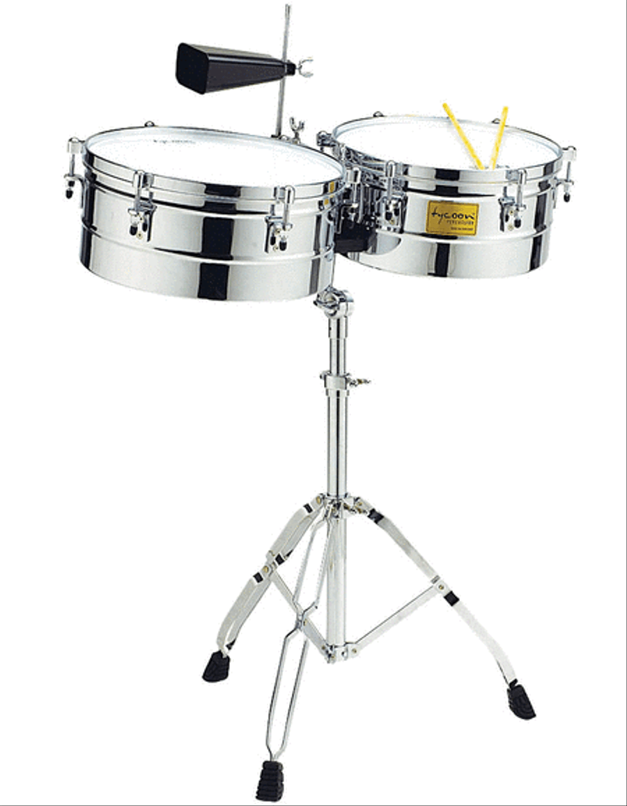 14″ & 15″ Chrome Shell Timbales Drums & Percussion Instruments scores gallery preview page 1