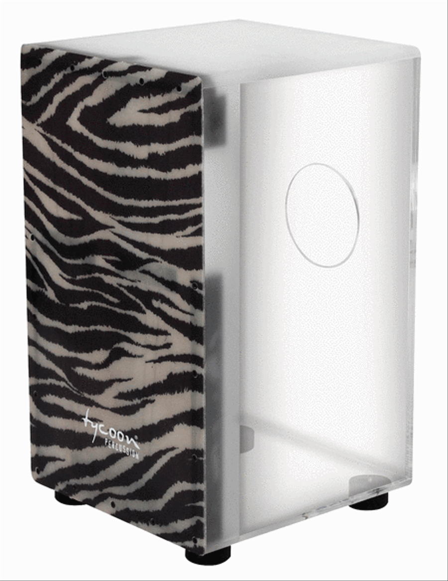 29 Series Clear Acrylic Cajon With Premium Fiberglass Front Plate - Zebra Design Drums & Percussion Instruments scores gallery preview page 1