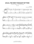Jesus, the Very Thought of Thee (Piano Solo)
