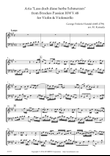 'Lass doch diese herbe Schmerzen' from Brockes Passion HWV.48 for Violin & Violoncello