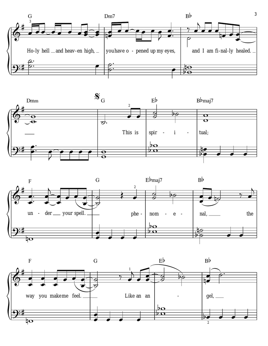 Spiritual Spiritual Easy Piano scores gallery preview page 3