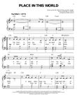 Place In This World (arr. Phillip Keveren)