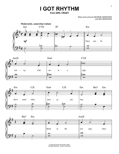 I Got Rhythm