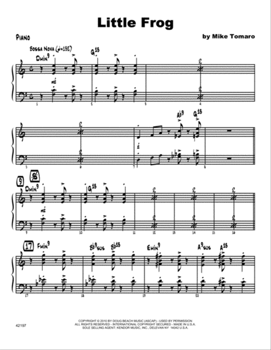 Little Frog - Piano Easy Piano scores gallery preview page 1