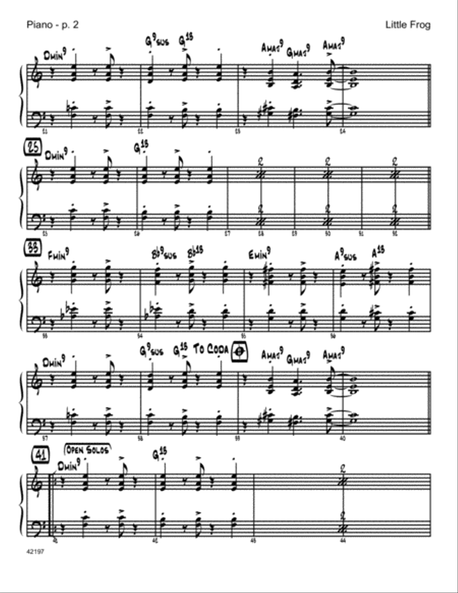 Little Frog - Piano Easy Piano scores gallery preview page 2