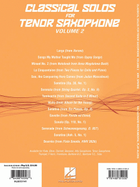 Classical Solos for Tenor Saxophone, Vol. 2 Tenor Saxophone scores gallery preview page 3