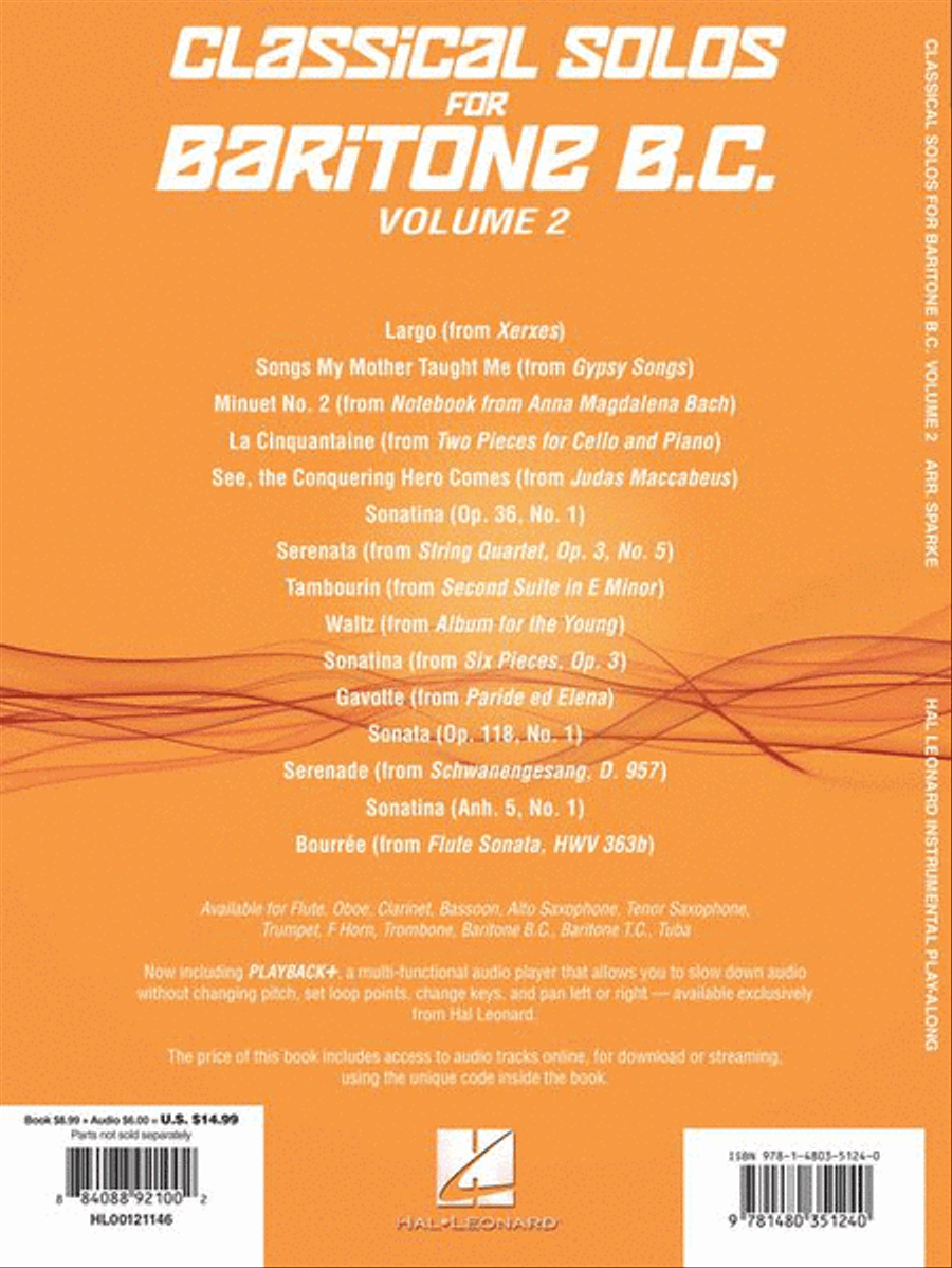 Classical Solos for Baritone B.C., Vol. 2 Baritone Horn BC scores gallery preview page 8
