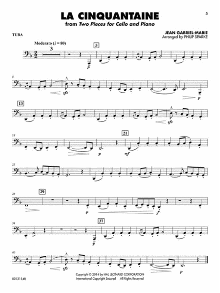 Classical Solos for Tuba (B.C.), Vol. 2 Tuba scores gallery preview page 3