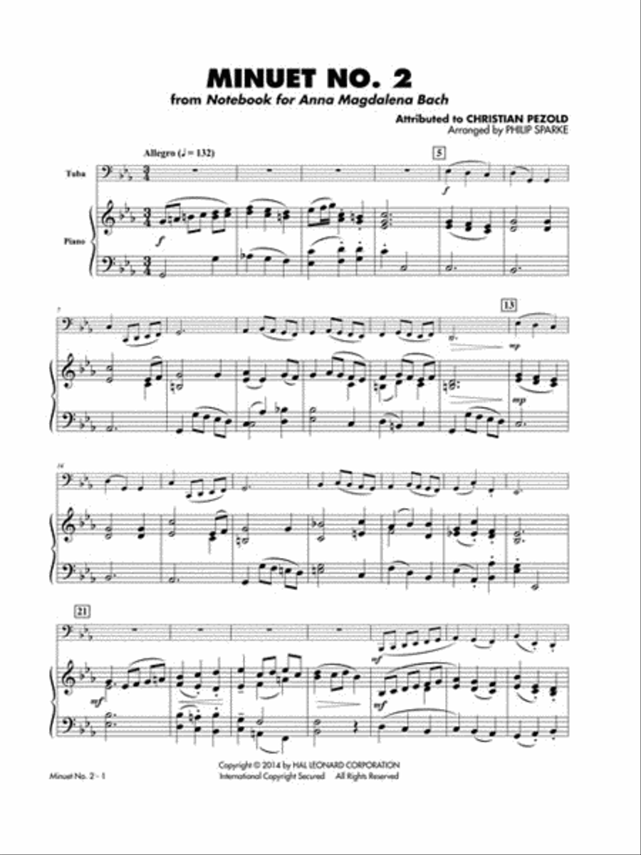 Classical Solos for Tuba (B.C.), Vol. 2 Tuba scores gallery preview page 5