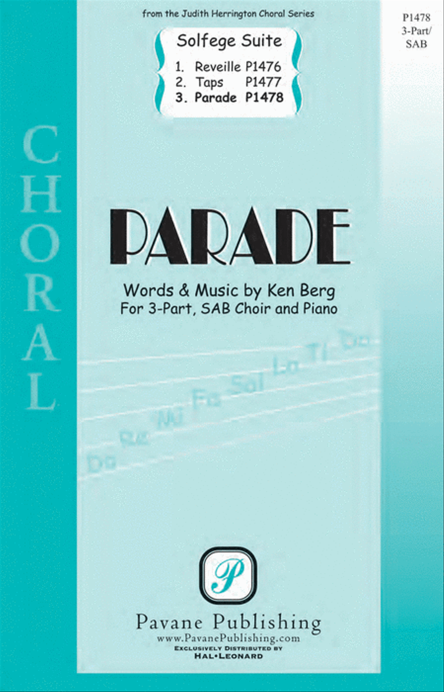 Parade (From 'Solfege Suite 4-The Military Suite') 3-Part scores gallery preview page 1