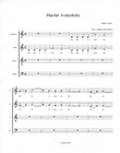 Shachar Avakeshcha (At Dawn I Seek Thee), SATB