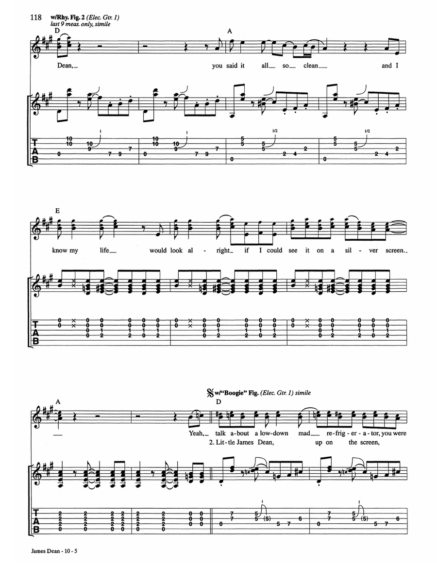 James Dean James Dean Acoustic Guitar scores gallery preview page 5