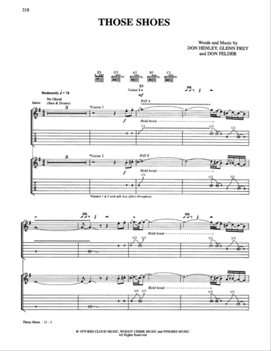 Those Shoes Electric Guitar scores gallery preview page 1