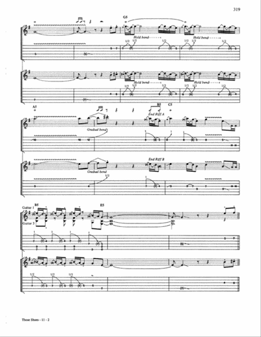 Those Shoes Electric Guitar scores gallery preview page 2