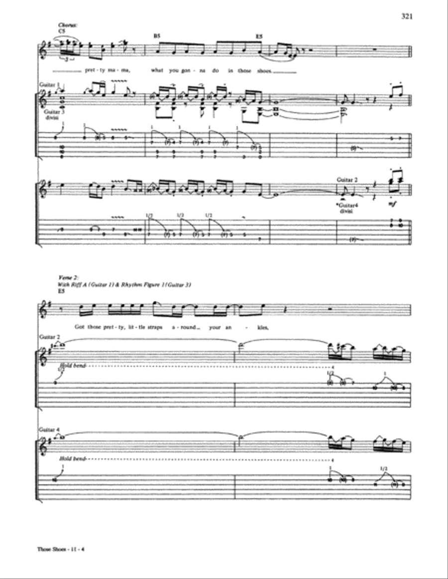 Those Shoes Electric Guitar scores gallery preview page 4