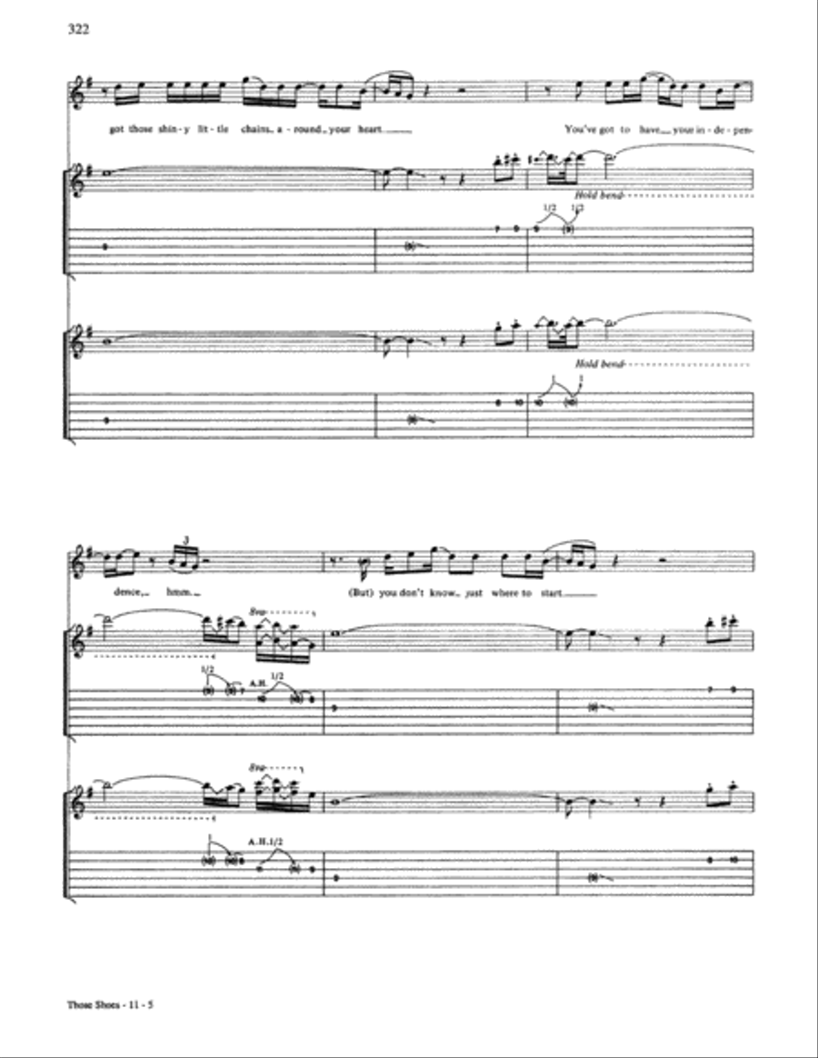 Those Shoes Electric Guitar scores gallery preview page 5