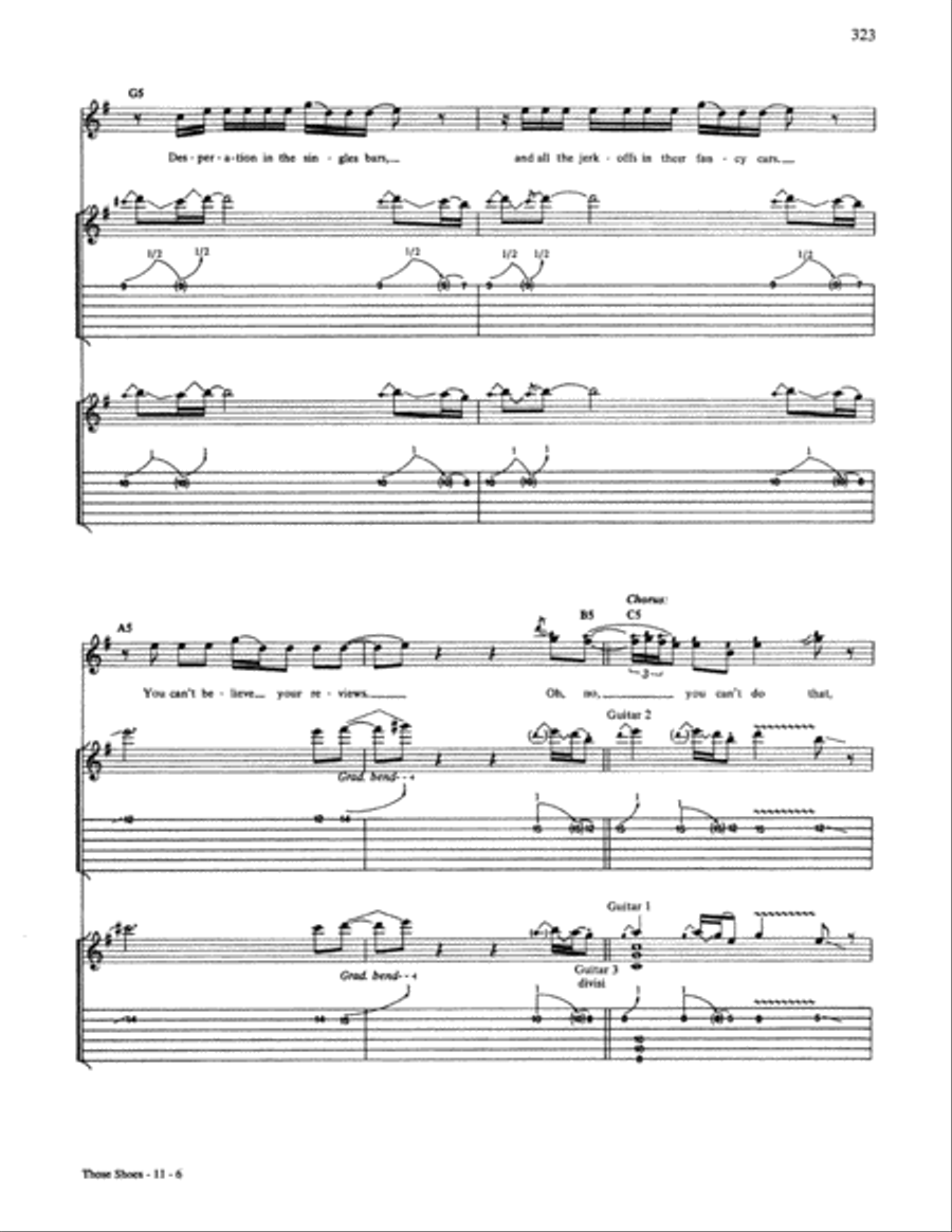 Those Shoes Electric Guitar scores gallery preview page 6