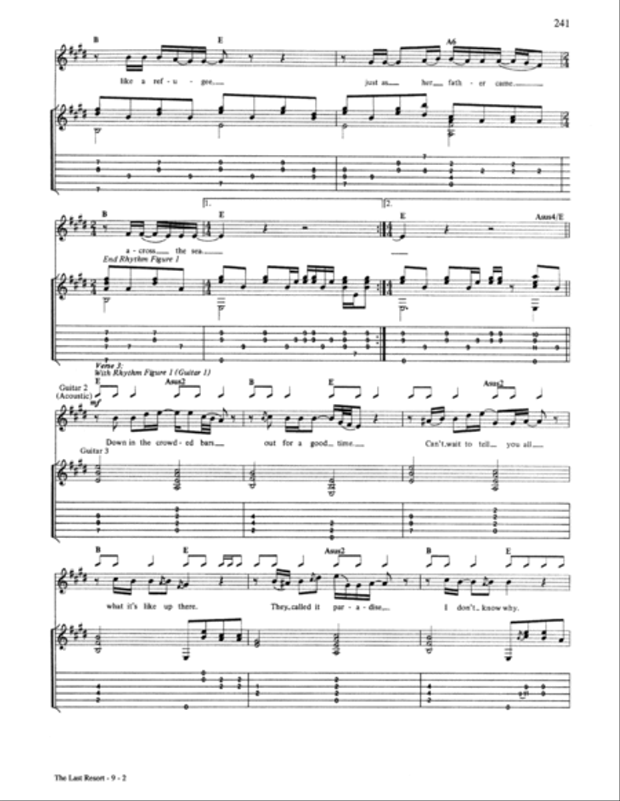 The Last Resort Electric Guitar scores gallery preview page 2