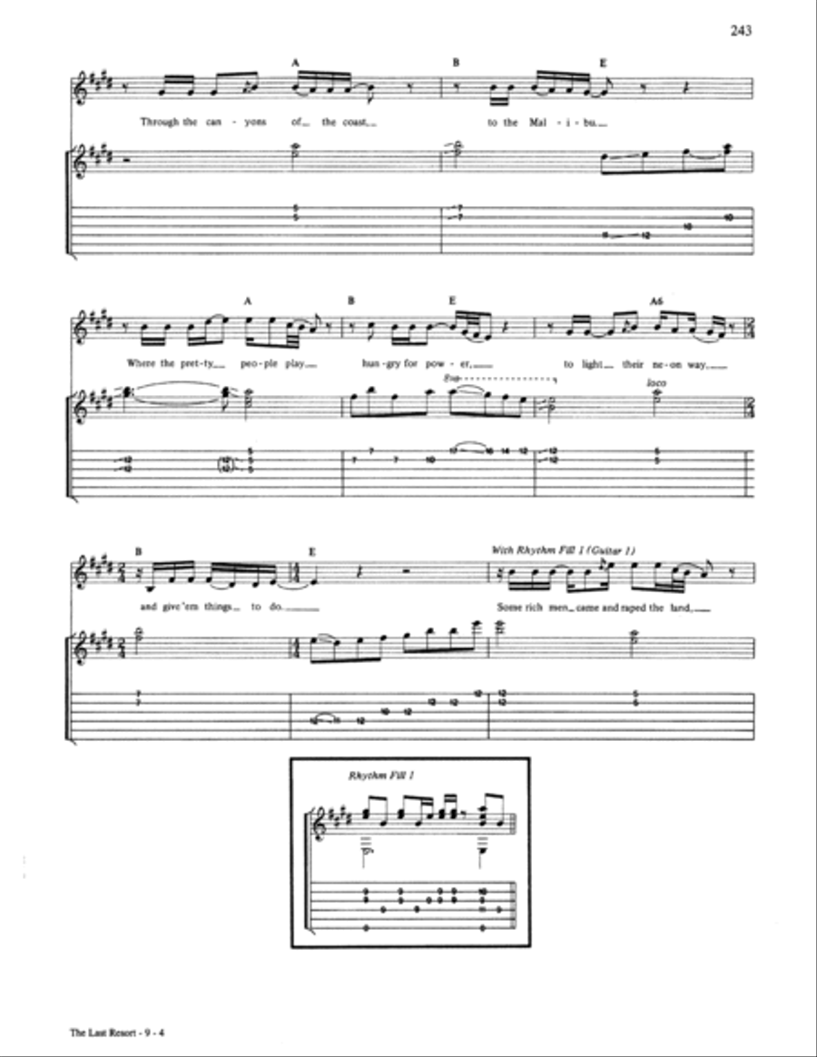 The Last Resort Electric Guitar scores gallery preview page 4