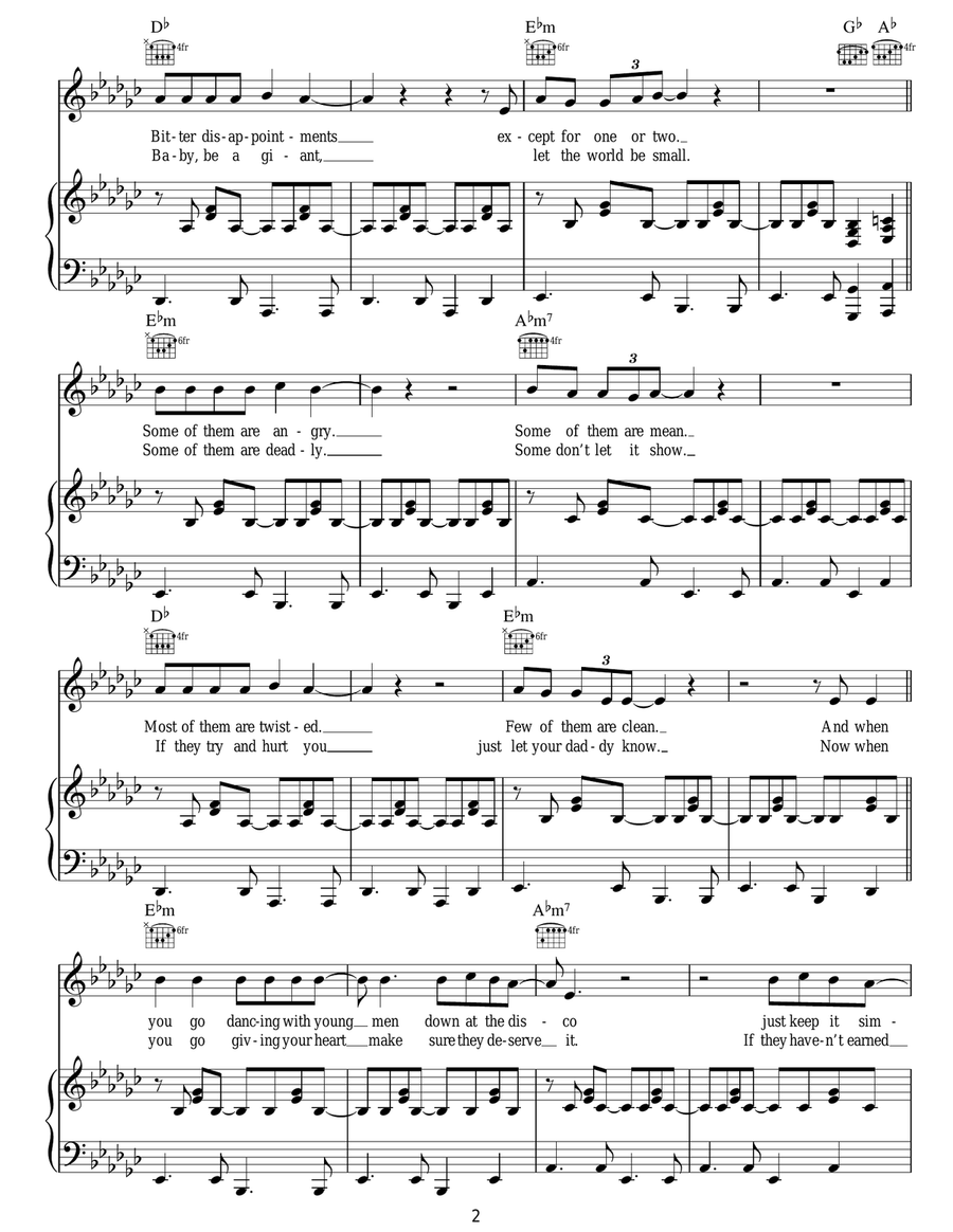 Go Gentle Go Gentle Acoustic Guitar scores gallery preview page 2
