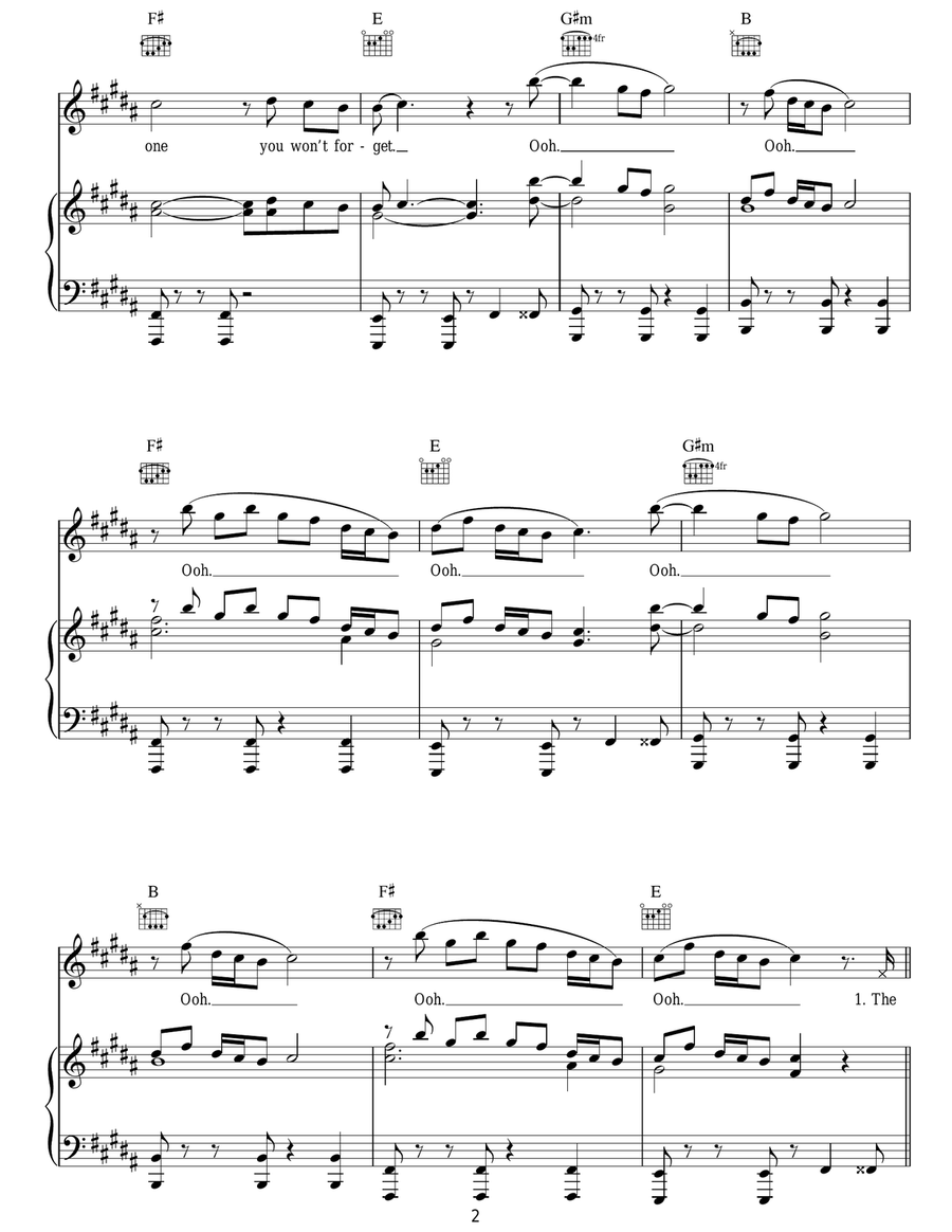 Timber Timber Acoustic Guitar scores gallery preview page 2