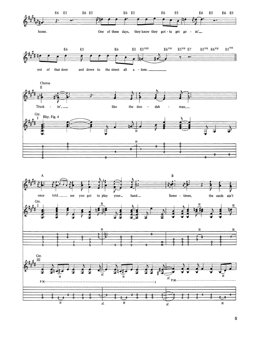 Truckin' Truckin' Acoustic Guitar scores gallery preview page 5