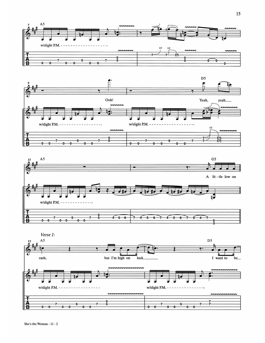 She's The Woman She's The Woman Acoustic Guitar scores gallery preview page 2