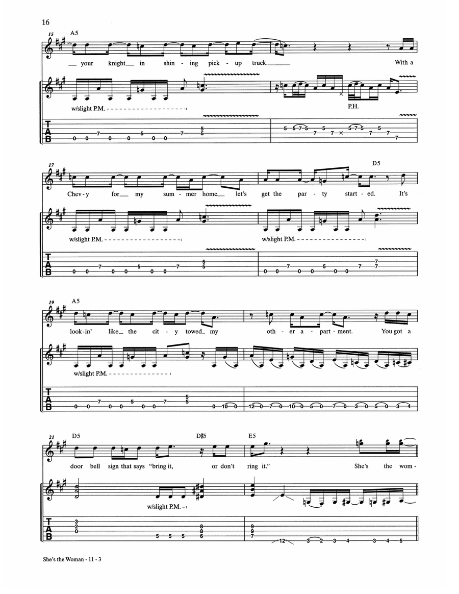 She's The Woman She's The Woman Acoustic Guitar scores gallery preview page 3