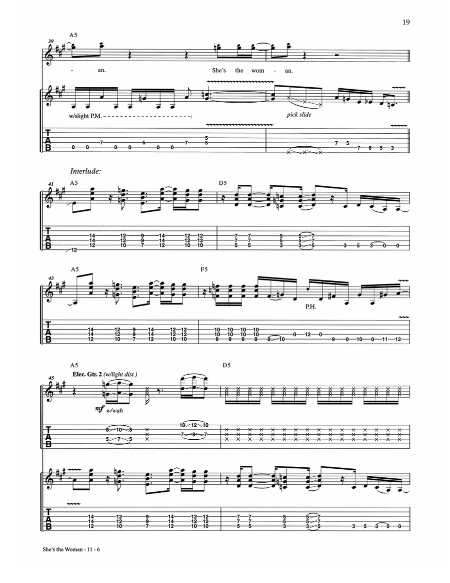 She's The Woman She's The Woman Acoustic Guitar scores gallery preview page 6