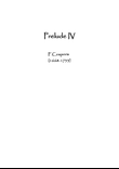 Prelude IV by F. Couperin