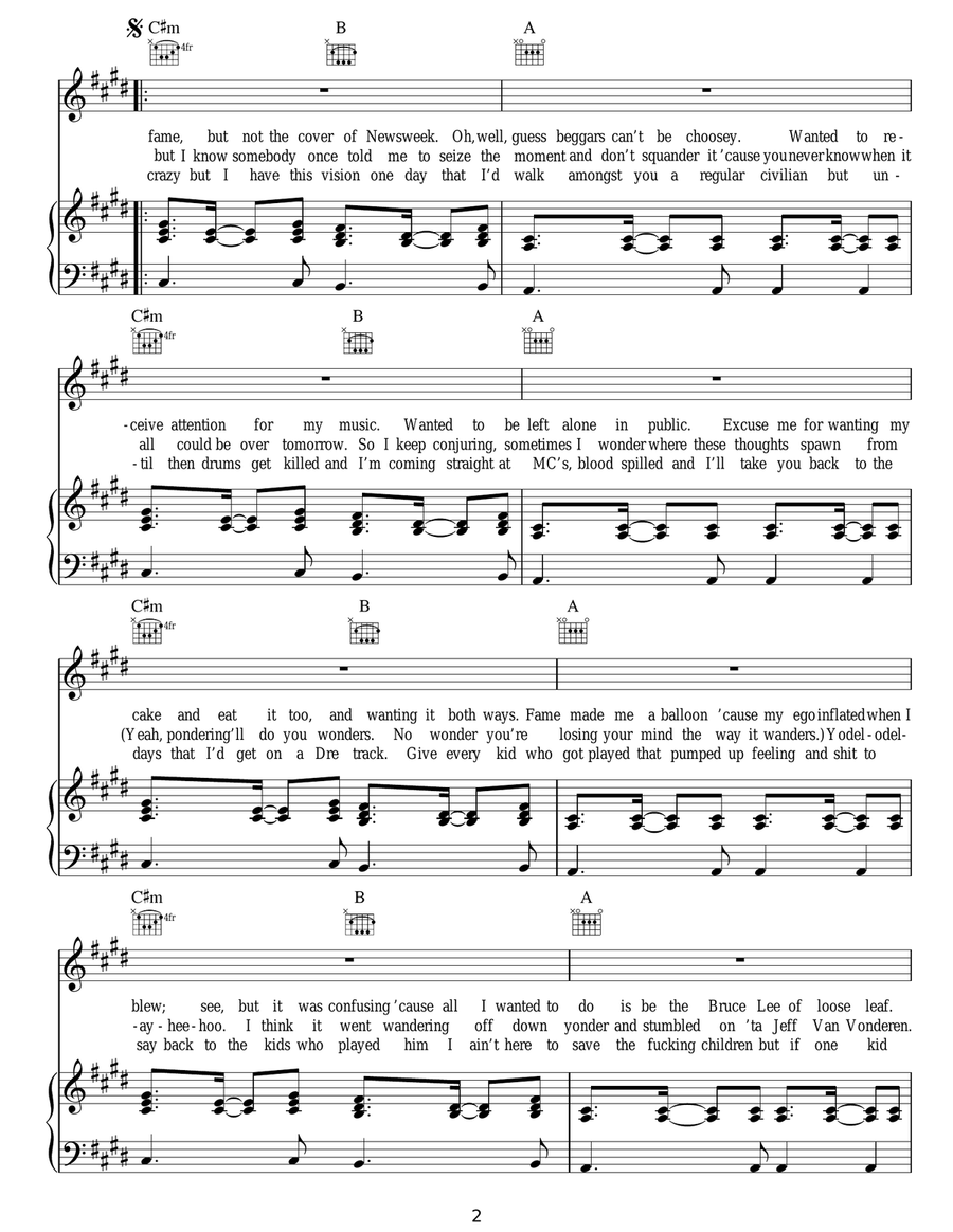 The Monster The Monster Acoustic Guitar scores gallery preview page 2