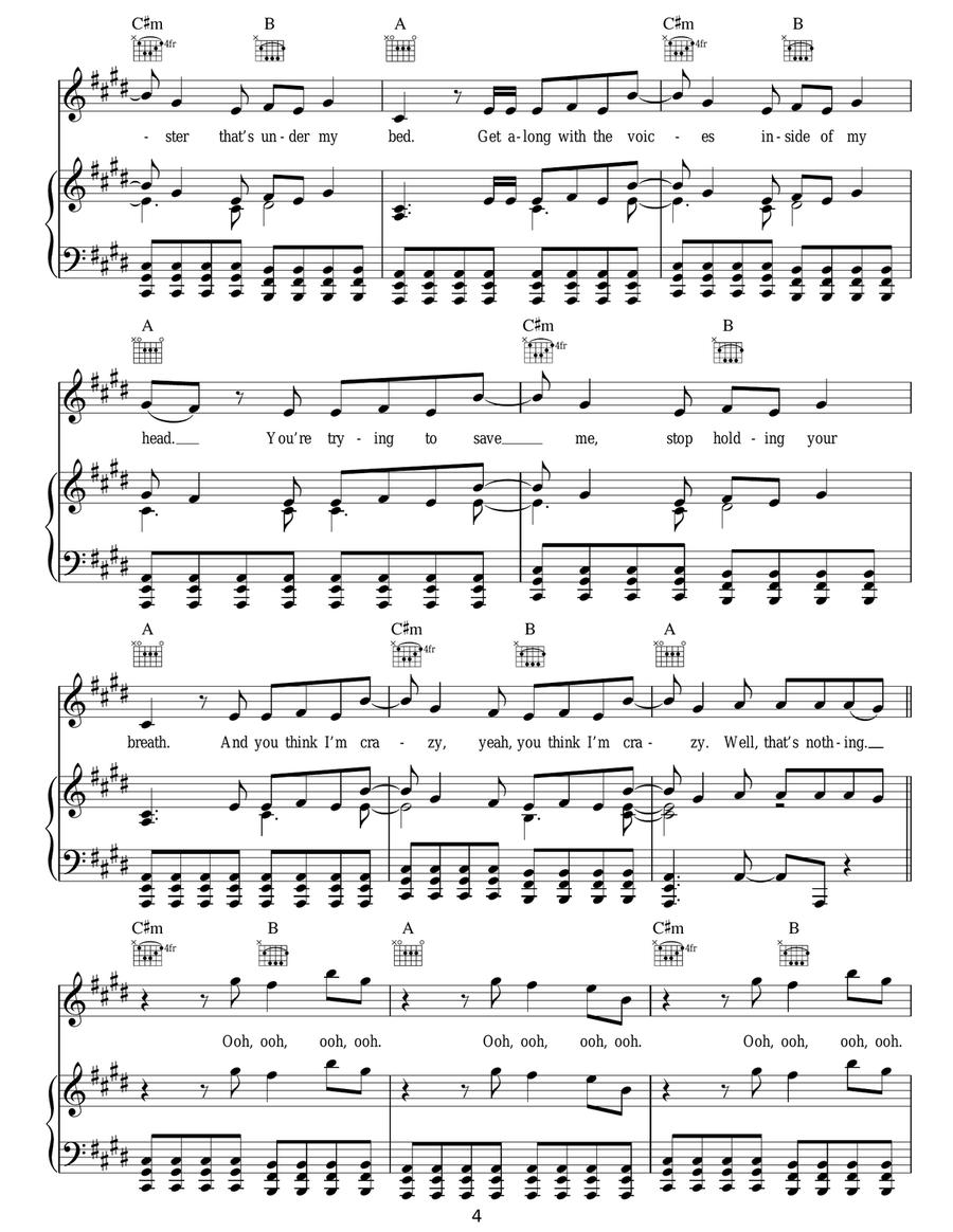The Monster The Monster Acoustic Guitar scores gallery preview page 4