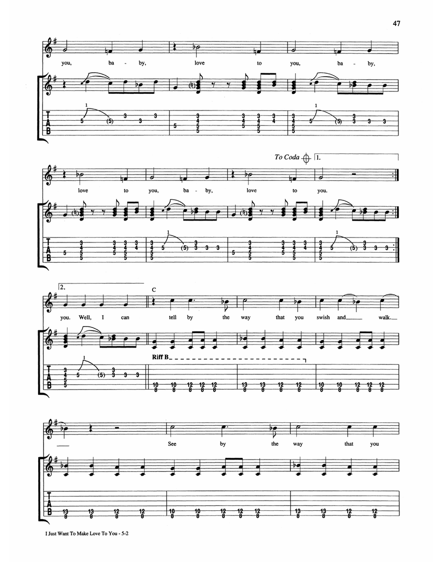 I Just Want To Make Love To You Acoustic Guitar scores gallery preview page 2