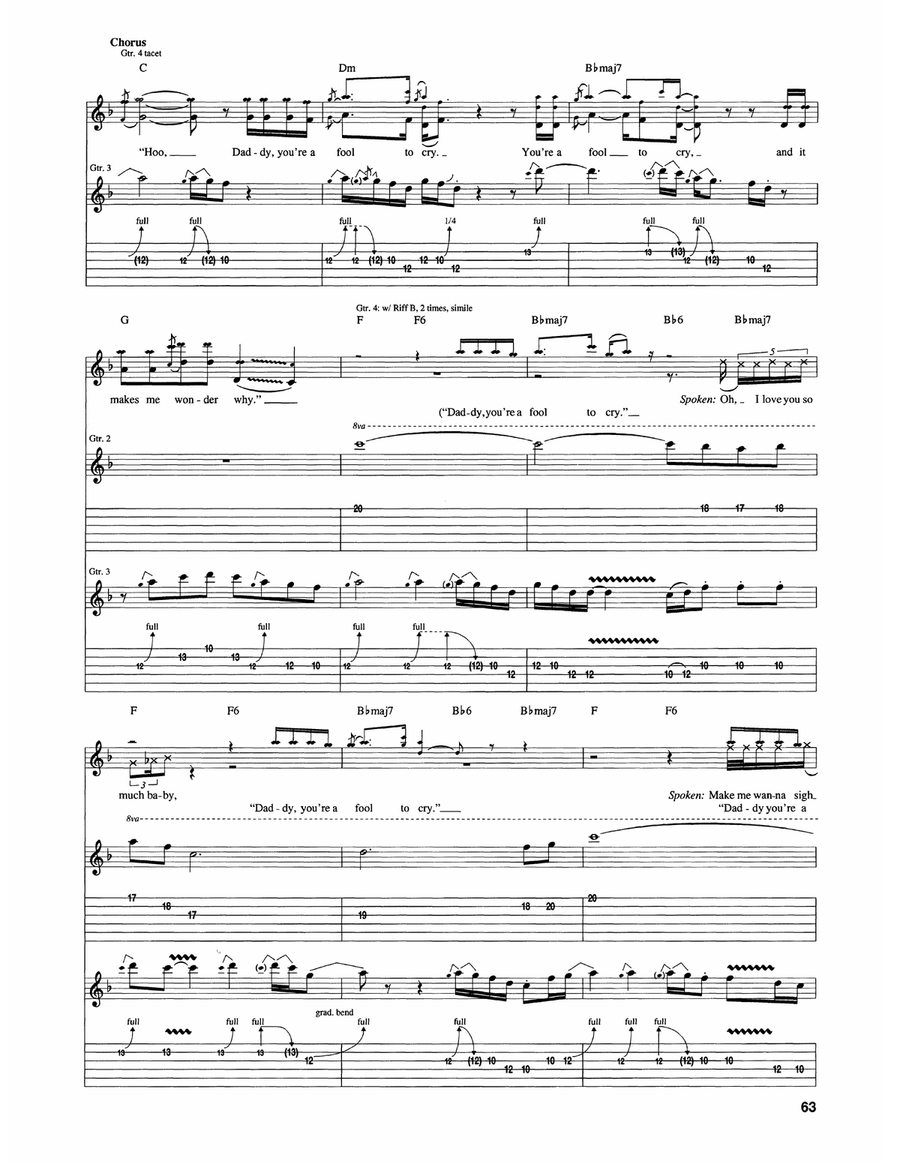 Fool To Cry Fool To Cry Acoustic Guitar scores gallery preview page 5