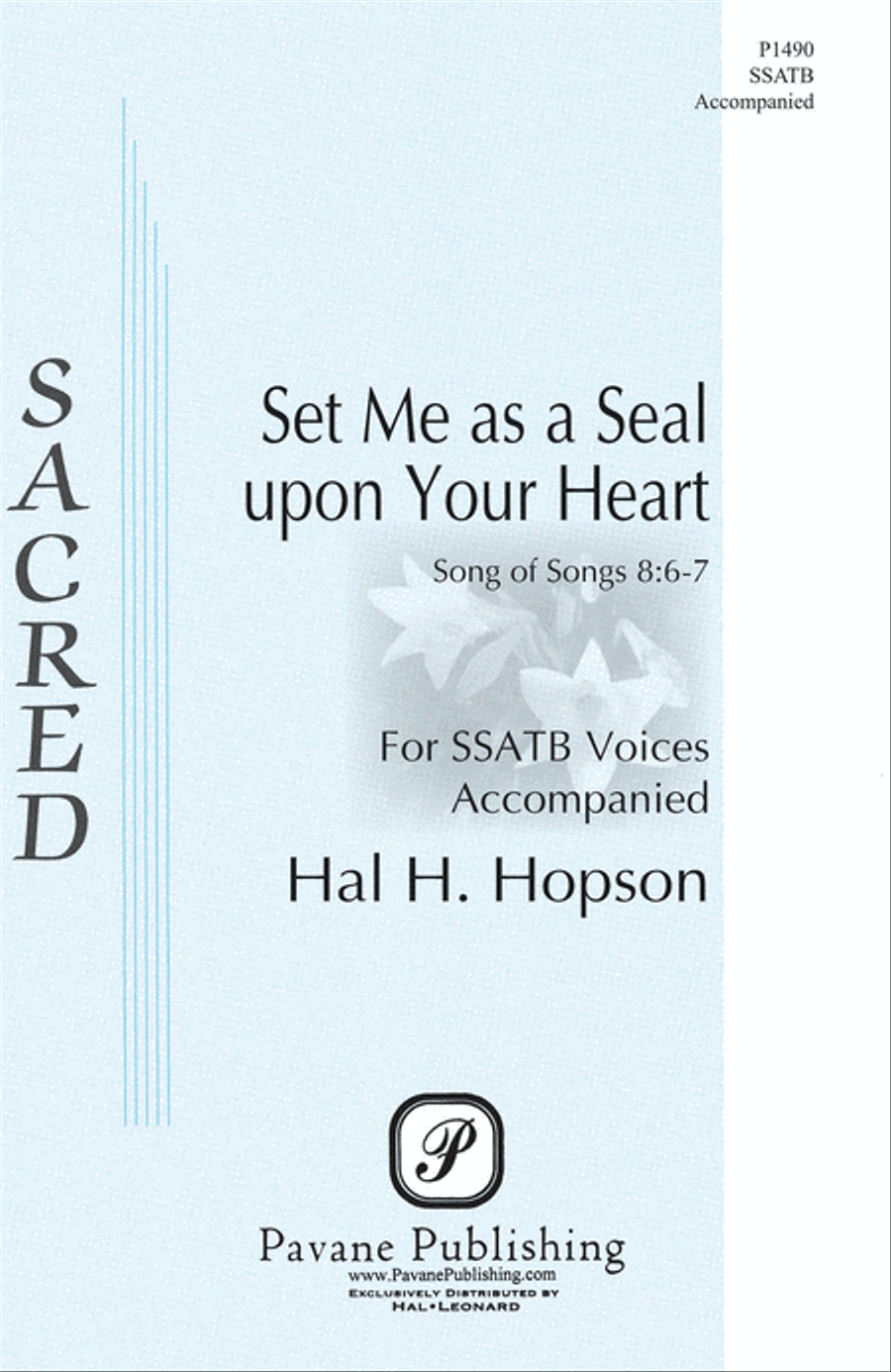 Set Me as a Seal upon Your Heart SSATB scores gallery preview page 1