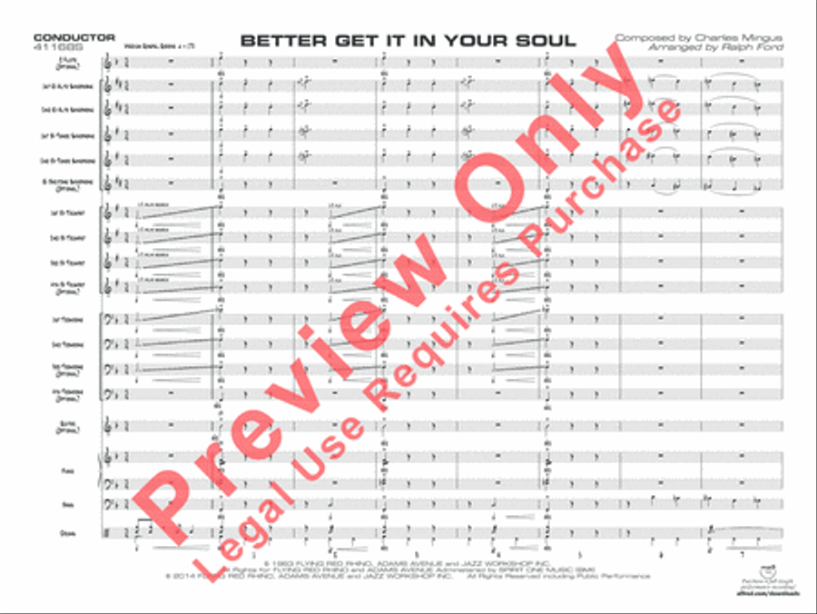 Better Get It in Your Soul Jazz Ensemble scores gallery preview page 2