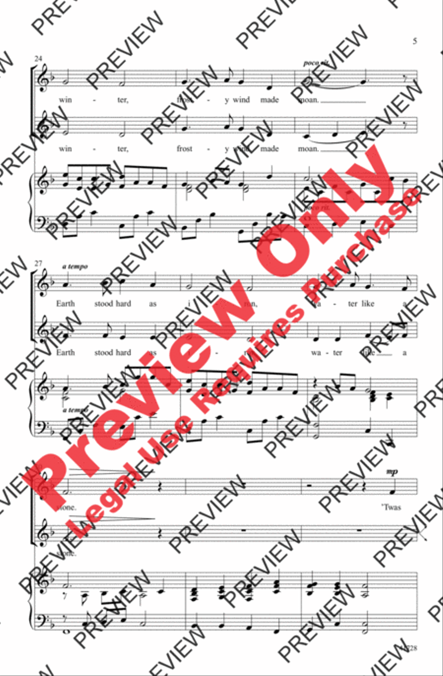 Winter Canon Winter Canon 2-Part scores gallery preview page 5
