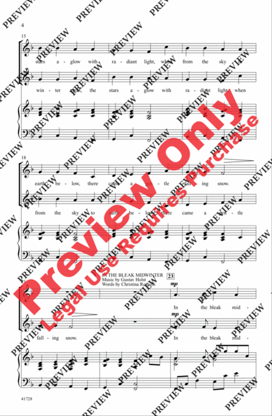 Winter Canon Winter Canon 2-Part scores gallery preview page 14