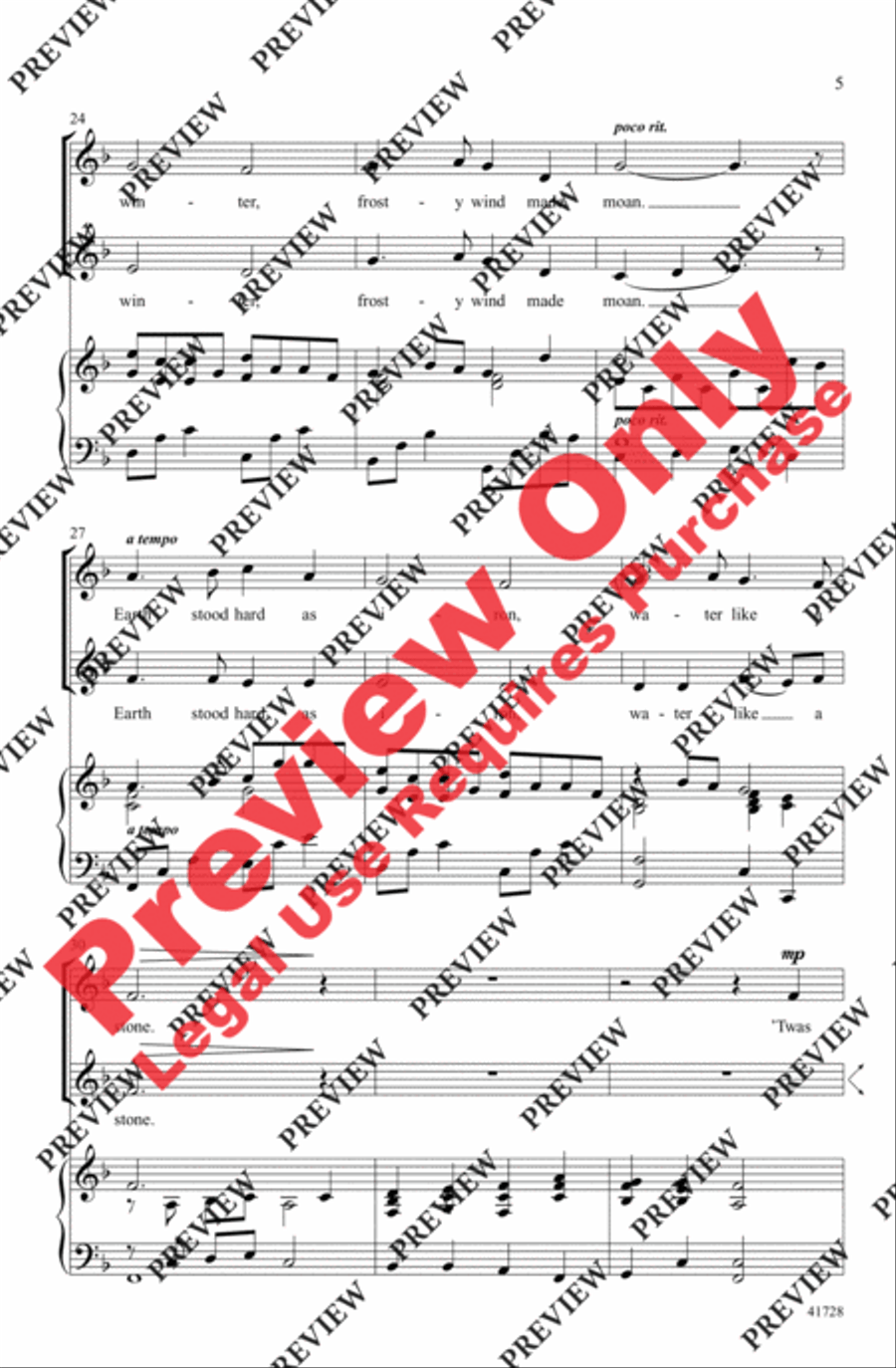 Winter Canon Winter Canon 2-Part scores gallery preview page 15