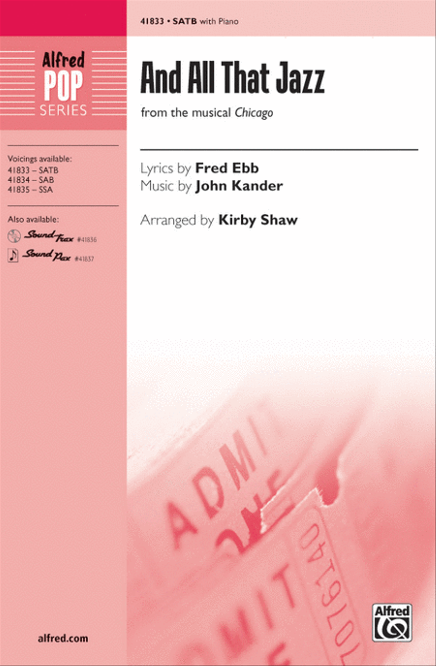 And All That Jazz And All That Jazz 4-Part scores gallery preview page 1