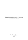 Easy Wohlfahrt for 2 Violins - 17 Duets for Students & Teachers